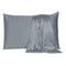 Homeroots 20 x 26 in. Dark Gray Dreamy Silky Satin Standard Size Pillowcases 387880 - alternate 1